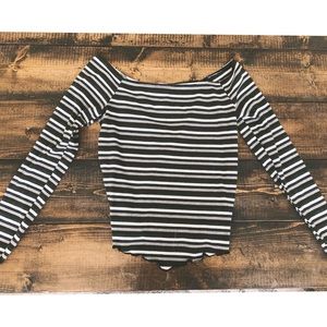 off the shoulder long sleeve